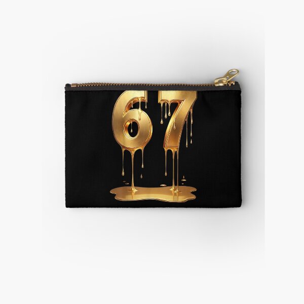 Item preview, 67 Gold Drip Six Seven Funny Gen Alpha Meme designed and sold by MatherFisher.