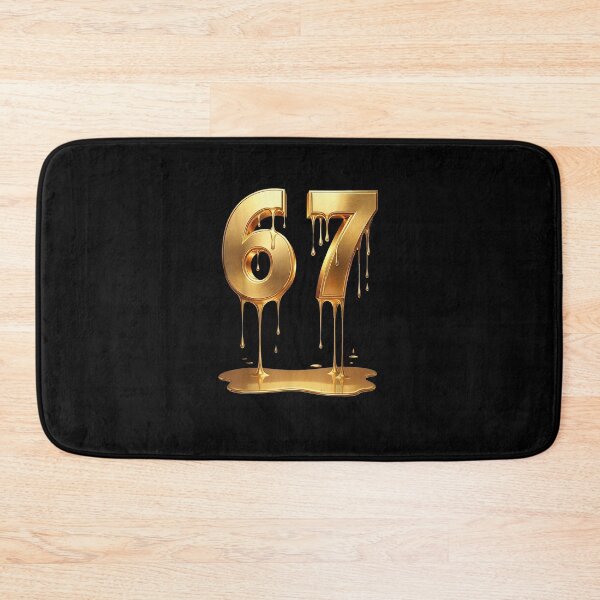 Item preview, 67 Gold Drip Six Seven Funny Gen Alpha Meme designed and sold by MatherFisher.