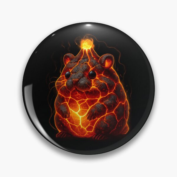 Item preview, Molten Hamster: Lava-Cute Magma Beast designed and sold by MKreative Studio.
