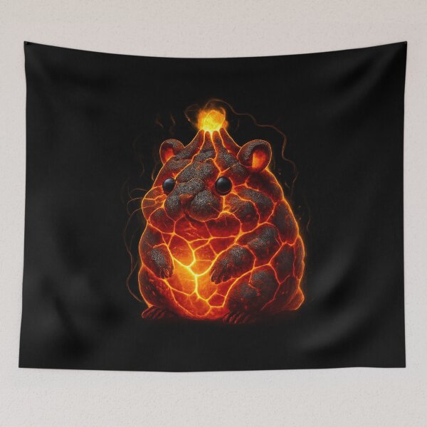 Item preview, Molten Hamster: Lava-Cute Magma Beast designed and sold by MKreative Studio.