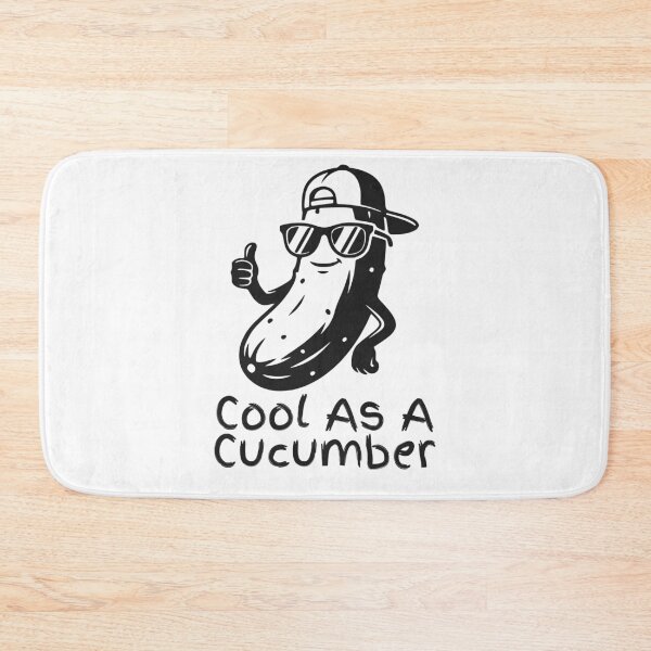 Item preview, Cool As A Cucumber (Black) designed and sold by FootprintDesign.