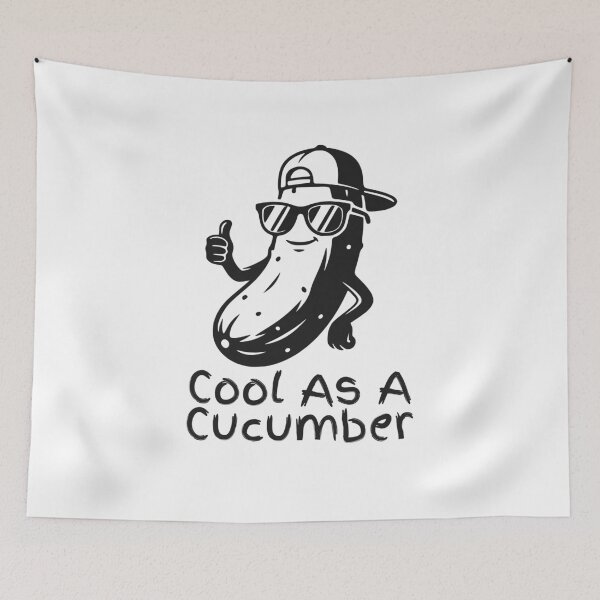 Item preview, Cool As A Cucumber (Black) designed and sold by FootprintDesign.