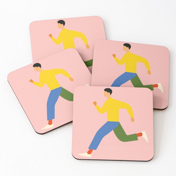 Item preview,  Minimalist Running Man –  Motivation Fitness Art designed and sold by BobaBunny76.