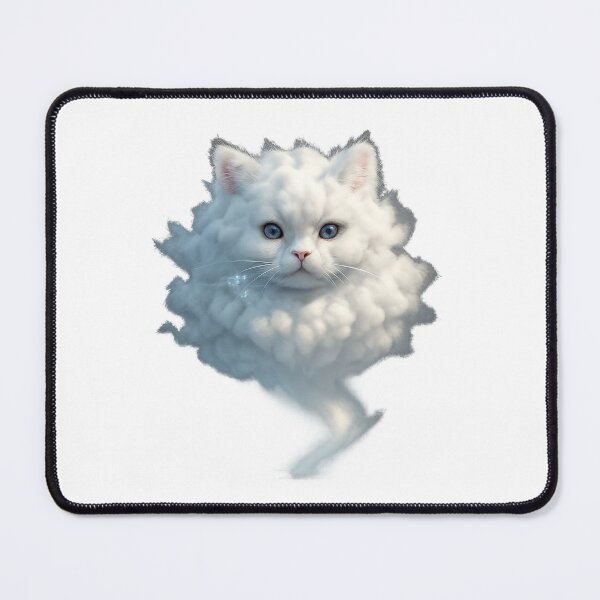 Item preview, Cloud Cat Spirit - Dreamy Vapor Familiar designed and sold by MKreative Studio.