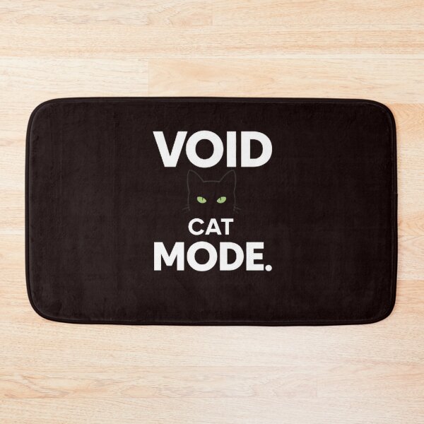 Item preview, Void Cat Mode — Minimalist Black Cat Meme Typography Design designed and sold by masteryStore.