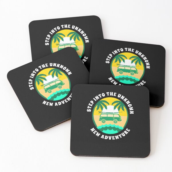 Item preview, STEP INTO THE UNKNOWN, NEW ADVENTURE – Travel & Adventure Quote T-Shirt, Sticker & Mug Design designed and sold by Axivra.