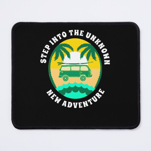 Item preview, STEP INTO THE UNKNOWN, NEW ADVENTURE – Travel & Adventure Quote T-Shirt, Sticker & Mug Design designed and sold by Axivra.