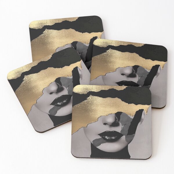 Item preview, Torn Golden Face Abstract Art Elegant Texture designed and sold by Velvetia.