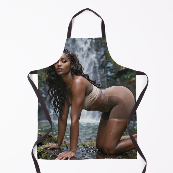 Item preview, Mujer vestida de beige cerca de la cascada designed and sold by CathryneDelamort.