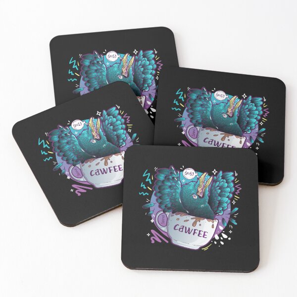 Item preview, Cawfee – Crow Coffee Pun designed and sold by SPIRIMAL.