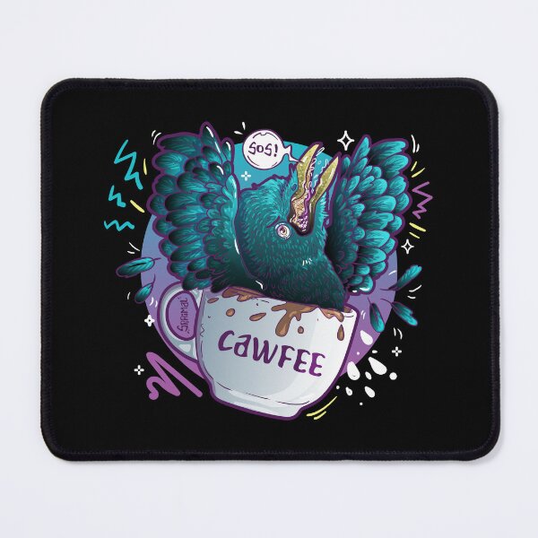 Item preview, Cawfee – Crow Coffee Pun designed and sold by SPIRIMAL.