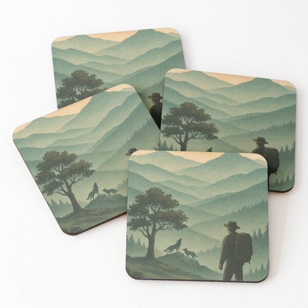 Item preview, Lone Hiker in the Bieszczady Mountains designed and sold by MKreative Studio.
