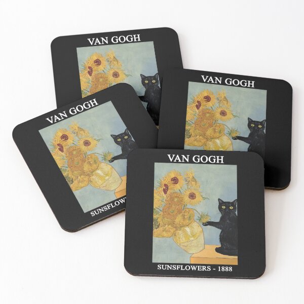 Item preview, Funny Cat Van Gogh Sunflowers Funny Meme designed and sold by olsonyvykteresa.