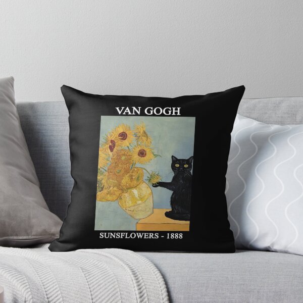 Item preview, Funny Cat Van Gogh Sunflowers Funny Meme designed and sold by olsonyvykteresa.