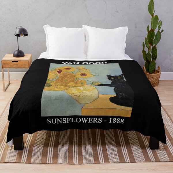 Item preview, Funny Cat Van Gogh Sunflowers Funny Meme designed and sold by olsonyvykteresa.