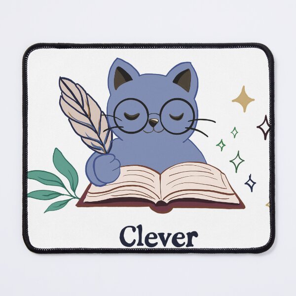 Item preview, Bookworm Reading Cat with Glasses for Book Lovers designed and sold by Chytanka.