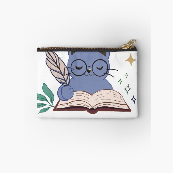 Item preview, Bookworm Reading Cat with Glasses for Book Lovers designed and sold by Chytanka.