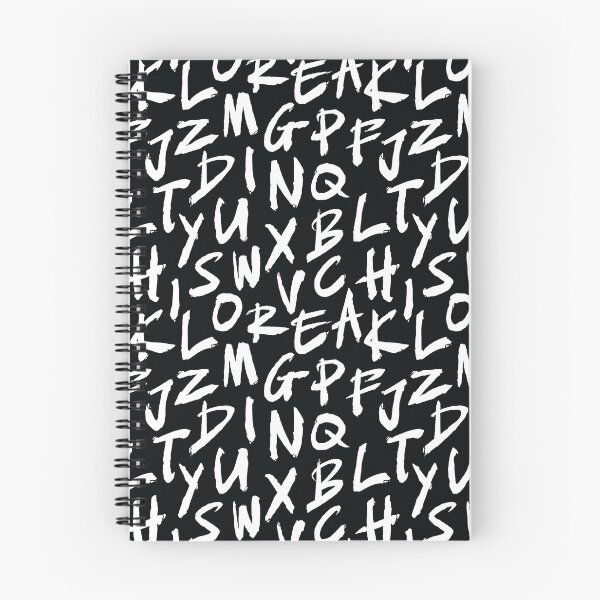 Item preview, Brush Letters pattern designed and sold by leavector.