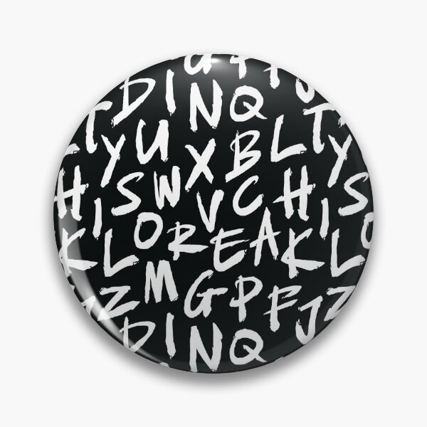 Item preview, Brush Letters pattern designed and sold by leavector.