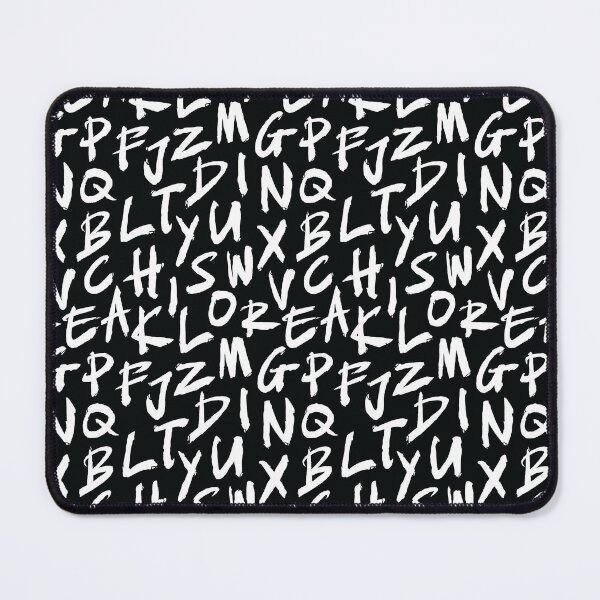 Item preview, Brush Letters pattern designed and sold by leavector.
