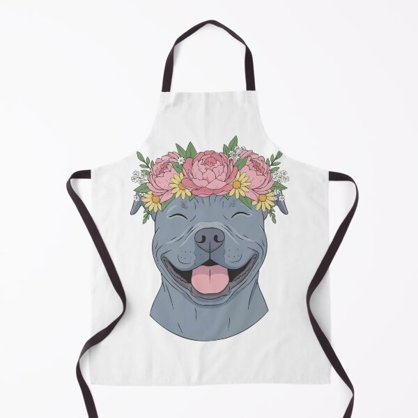Item preview, Flower Crown Pitbull - Don't Bully My Breed designed and sold by Petzzz.