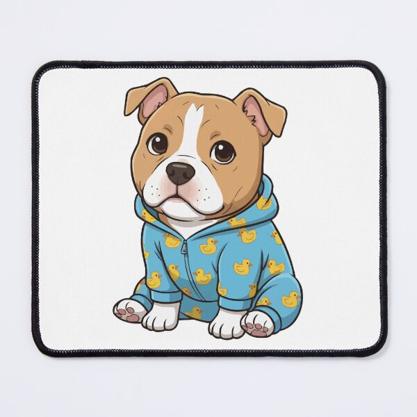 Item preview, Pitbull in Duck Pajamas - Cute Velvet Hippo designed and sold by Petzzz.
