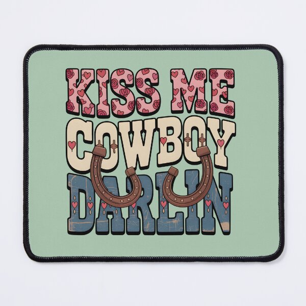Item preview, Kiss Me Cowboy Darlin’ – Western Valentine’s Day Cute Cowgirl Love Design designed and sold by VelvetSkyStudio.