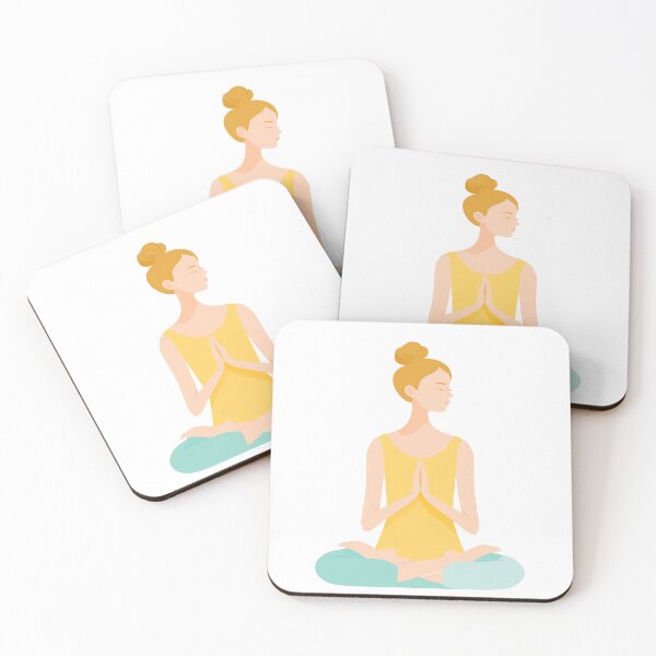 Item preview, Colorful Minimal Yoga Woman – Balance & Mindfulness Art designed and sold by BobaBunny76.