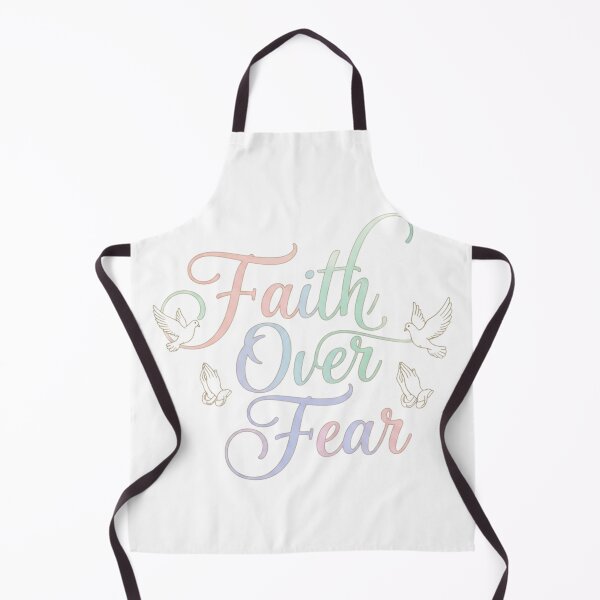 Item preview, Faith Over Fear – Christian Inspirational Design with Doves | Soft Pastel Religious Art designed and sold by Sinfulchicken.