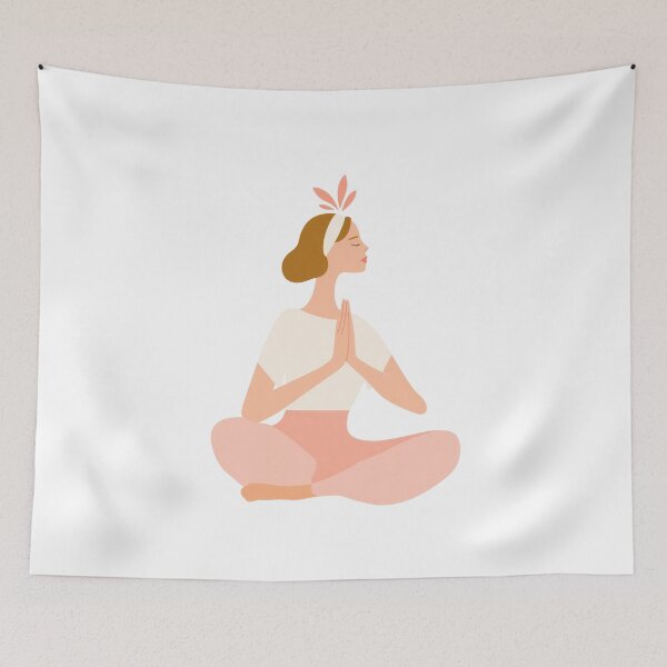 Item preview,  Minimal Yoga Woman – Balance & Mindfulness Art designed and sold by BobaBunny76.
