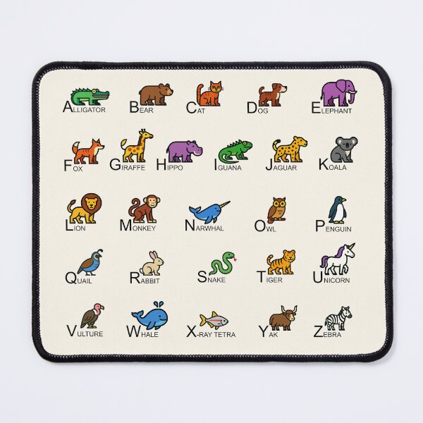 Item preview, Animal Alphabet Chart designed and sold by rogue-design.