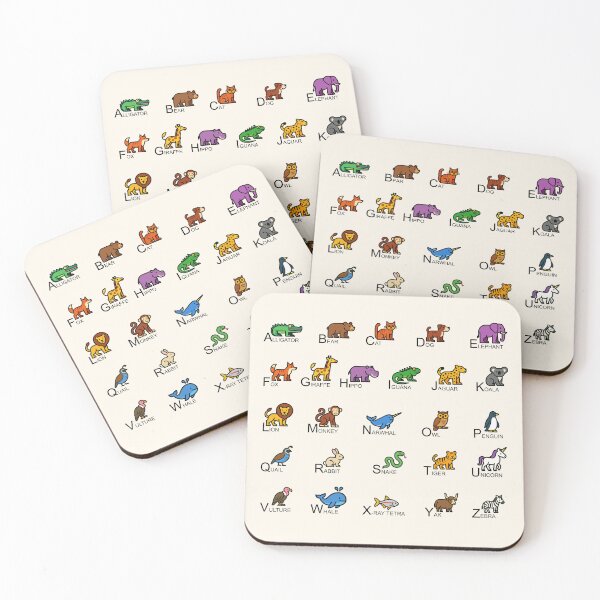 Item preview, Animal Alphabet Chart designed and sold by rogue-design.