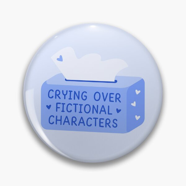 Item preview, Crying over fictional characters blue tissue box designed and sold by Taiga-Design.
