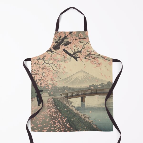 Item preview, Lonely Riverside Path Falling Cherry Blossoms Japanese Ukiyo-e Woodblock Print Edo Period Sakura Art designed and sold by Vandy Fullam.