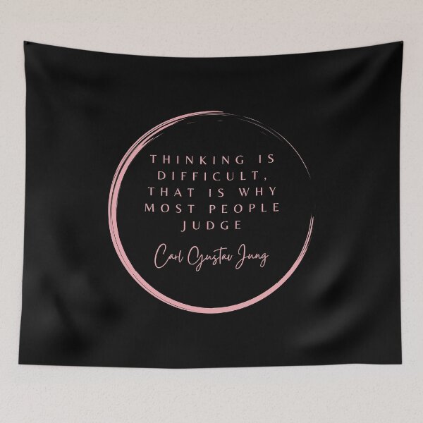Item preview, Thinking is difficult...  - Carl Gustav Jung designed and sold by JokeAndStyle.