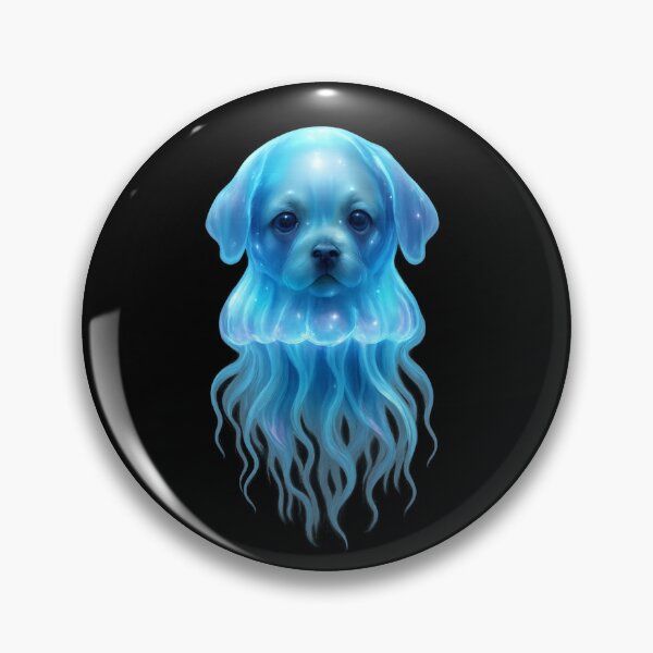 Item preview, Bioluminescent Jellyfish Puppy - Dreamy Underwater Fantasy designed and sold by MKreative Studio.