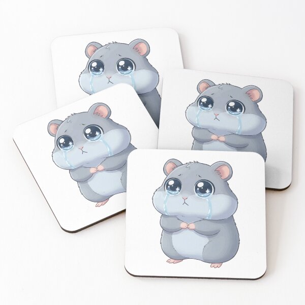 Item preview, Sad Hamster With Big Eyes - Traumatized Meme designed and sold by Petzzz.