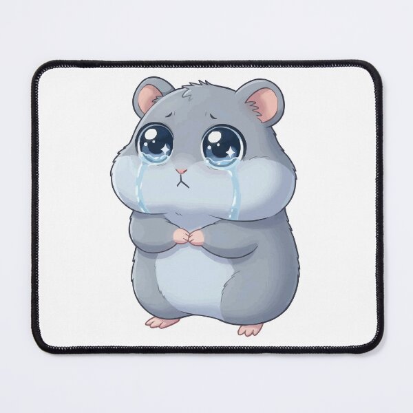 Item preview, Sad Hamster With Big Eyes - Traumatized Meme designed and sold by Petzzz.