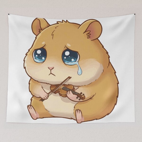 Item preview, Sad Hamster Playing Tiny Violin Meme designed and sold by Petzzz.