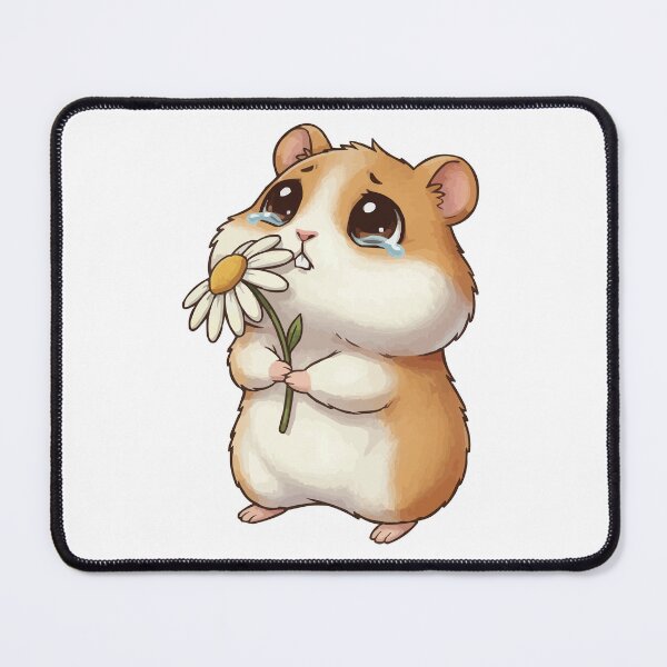 Item preview, Sad Hamster Holding A Flower - Forgive Me Meme designed and sold by Petzzz.