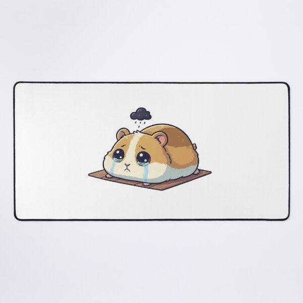 Item preview, Defeated Sad Hamster Pancake - Giving Up Meme designed and sold by Petzzz.
