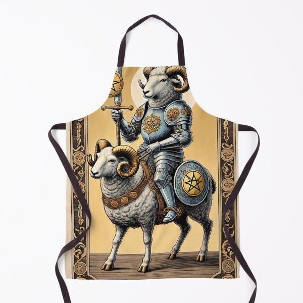 Item preview, Sheepism – Knight of Pentacles Tarot Card designed and sold by Thpoar.