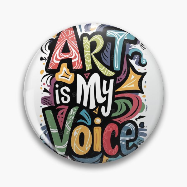 Item preview, Art Is My Voice Typography Art | Creative Expression Quote Design for Artists and Dreamers designed and sold by Lineesh Kumar.