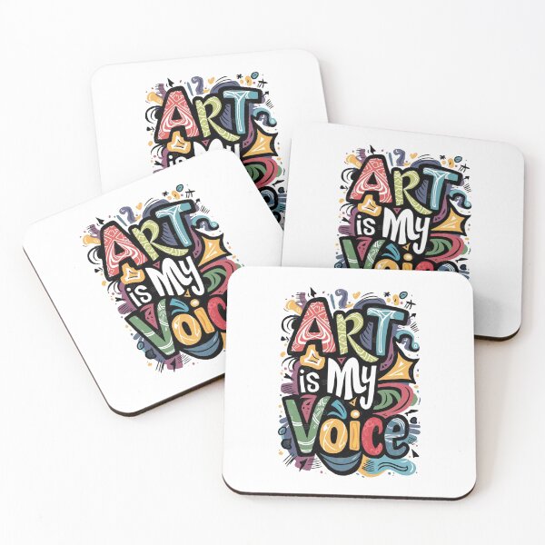 Item preview, Art Is My Voice Typography Art | Creative Expression Quote Design for Artists and Dreamers designed and sold by Lineesh Kumar.