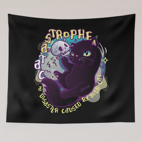 Item preview, Cat-astrophe – Cat Chaos Pun  designed and sold by SPIRIMAL.