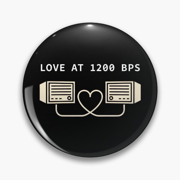 Item preview, Love at 1200 BPS Retro Computing Aesthetic Art designed and sold by SplashTastic.