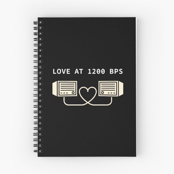 Item preview, Love at 1200 BPS Retro Computing Aesthetic Art designed and sold by SplashTastic.