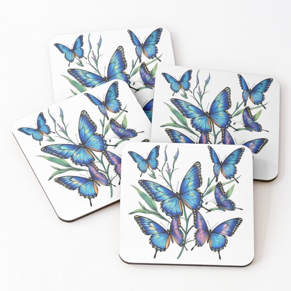 Item preview, Blue Butterflies designed and sold by WJ Cozy Creations.