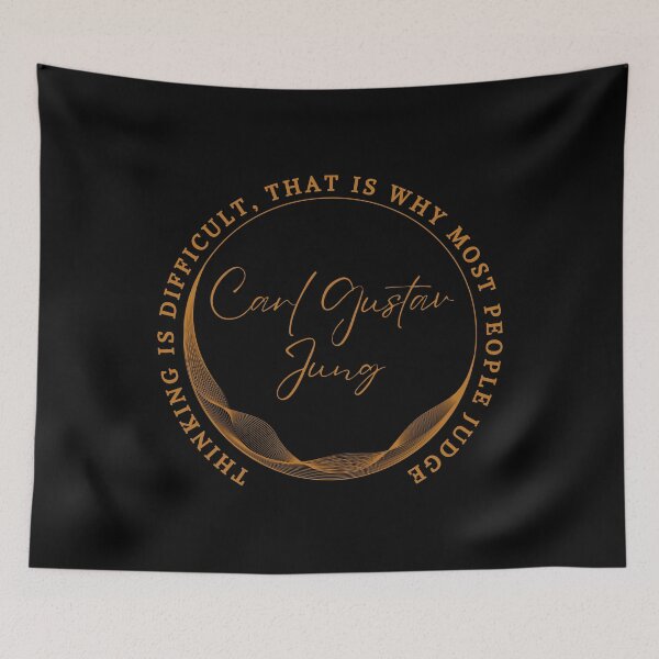 Item preview, Thinking is difficult...  - Carl Gustav Jung designed and sold by JokeAndStyle.