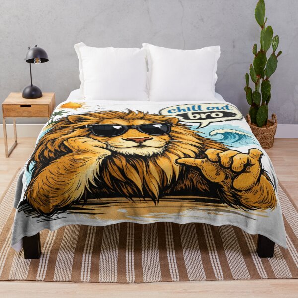 Item preview, #CHILL OUT BRO LION designed and sold by TIPOTENIOS.